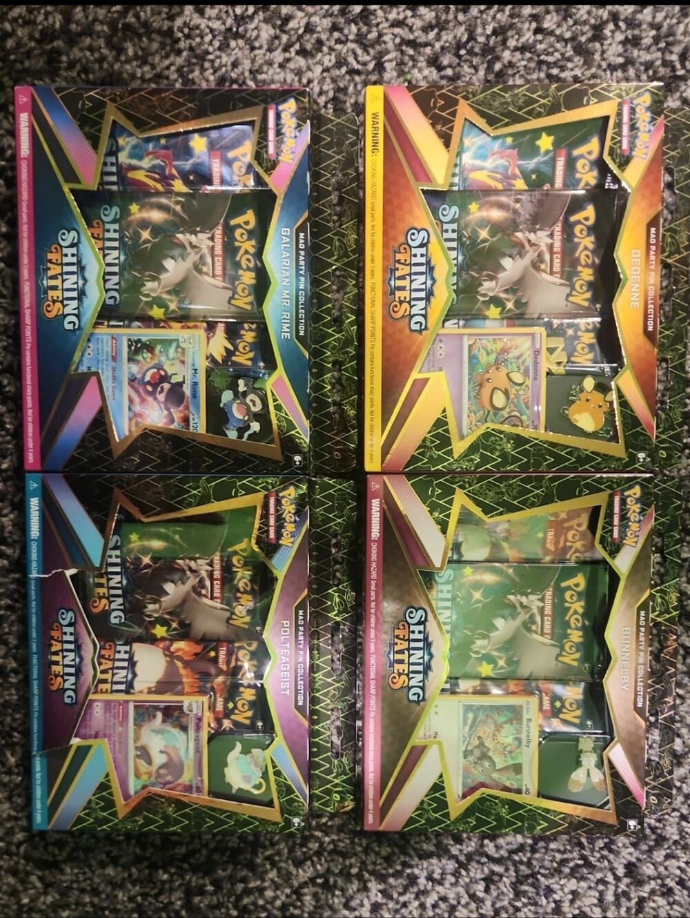 Shining Fates Mad Pin Full Set